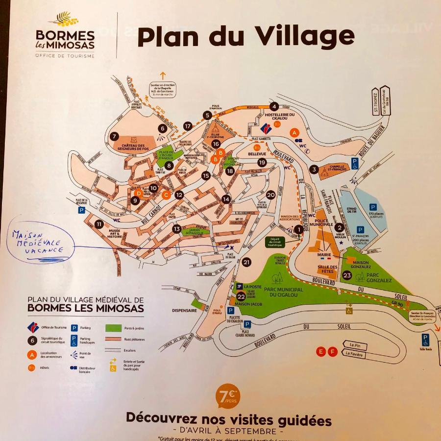 Maison De Vacances Medievale Bormes-Les-Mimosas Village מראה חיצוני תמונה